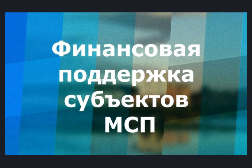 Поддержка субъектов МСП.