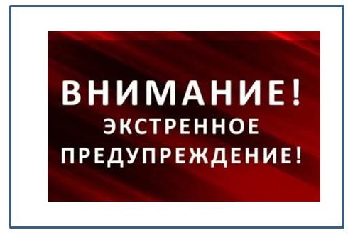 Экстренное предупреждение о вероятном возникновении ЧС. Экстренное предупреждение о вероятном возникновении ЧС.